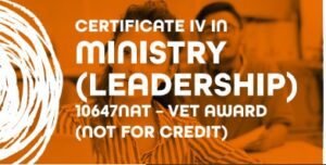 Enrol in our Certificate IV in Ministry Course