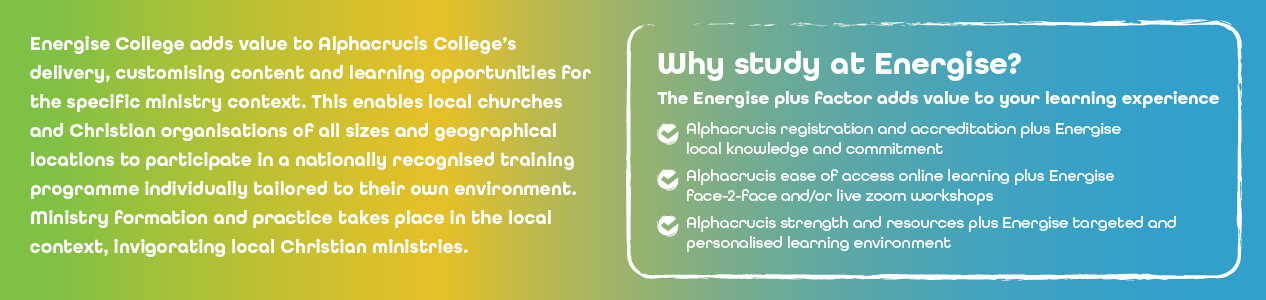 Why study at Energise College. a Bible College located in Perth WA